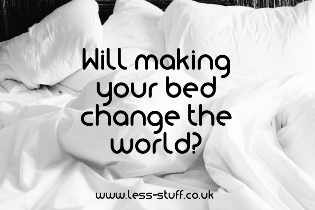 Will making your bed every day make you happier?