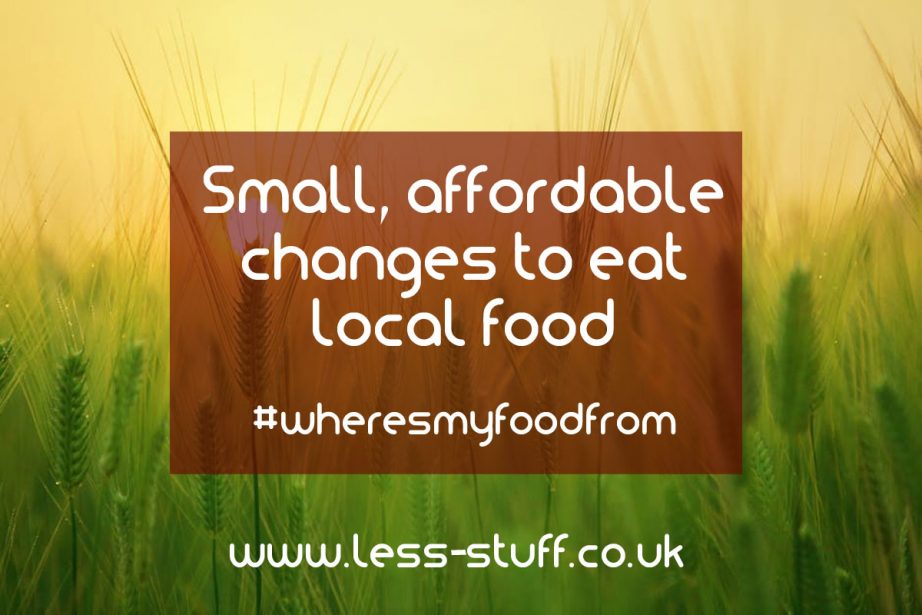 small changes to eat local food