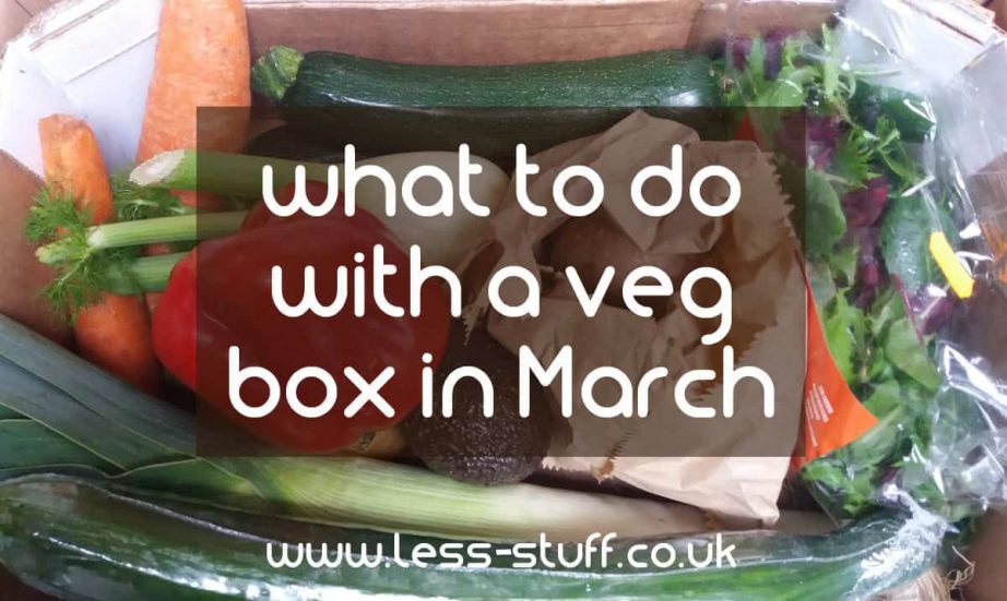 What to do with a veg box in march