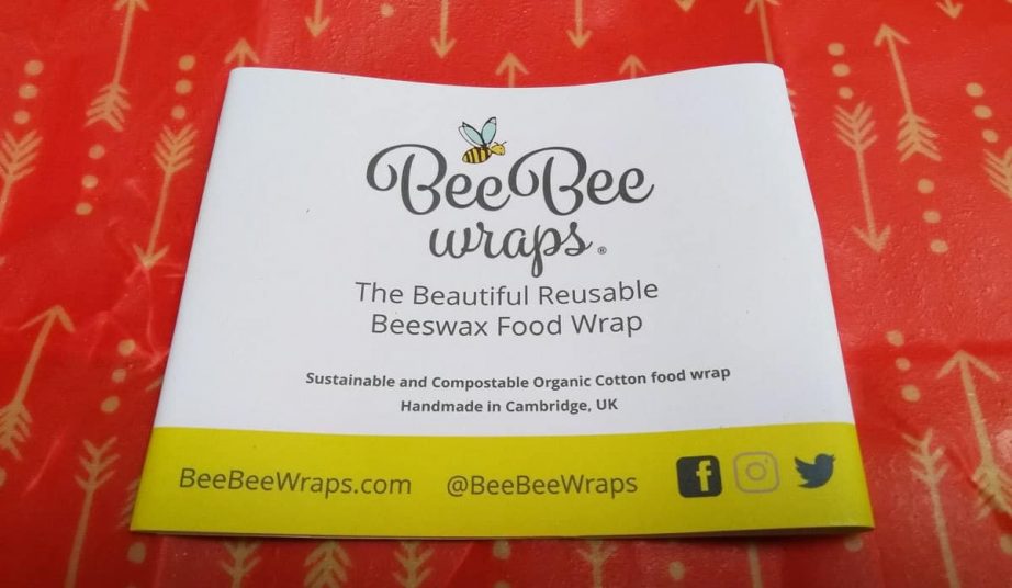 Bee Bee Wraps and label
