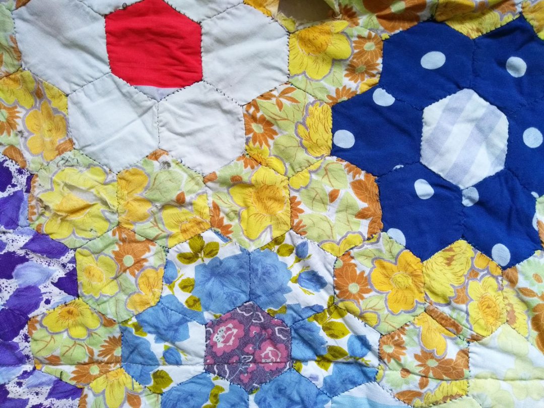 My 1970's patchwork quilt
