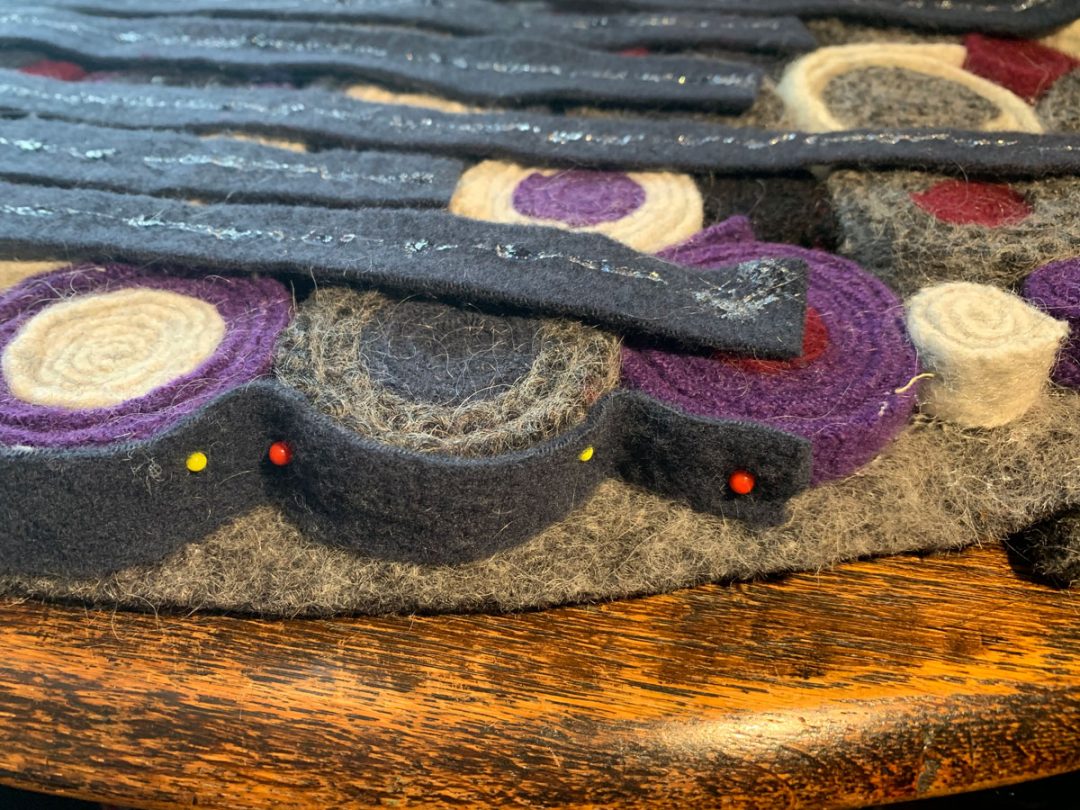 Reuse old jumpers to make a soft felted wool rug - Less Waste