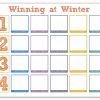 Winning at Winter Workbook Printable PDF