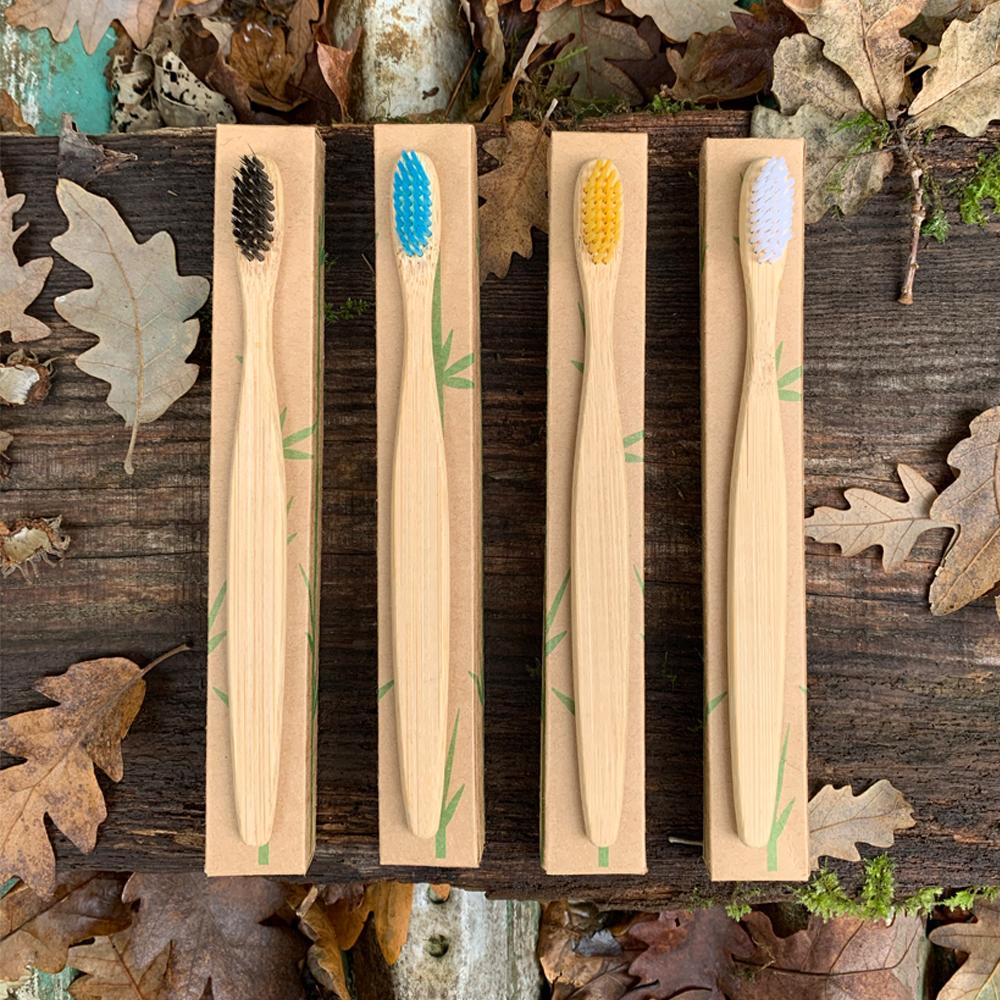 sustainable bamboo 100% vegan toothbrushes from go Bambu